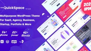 QuickSpace v1.2.0 Multipurpose WordPress Theme for SaaS Agency