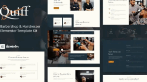 Quiff - Barbershop & Hairdresser Elementor Template Kit