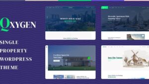 Qxygen (v1.0.9) Single Property WordPress Theme