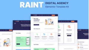 Raint - Digital Agency Elementor Template Kit