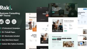 Raki v1.0.8 Business Consulting WordPress Theme