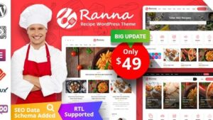 Ranna (v1.4.15) Food & Recipe WordPress Theme + RTL