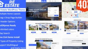 ReEstate v2.6.1 Real Estate with MLS IDX Listing Realtor Theme