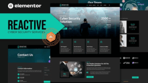 Reactive - Cyber Security Services Elementor Template Kit