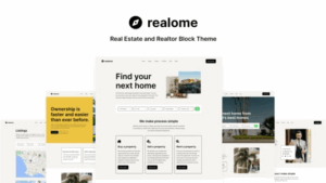 Realome v1.0.0 Real Estate and Realtor Block Theme