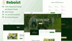 Reboist - Landscape & Gardening Elementor Template Kit