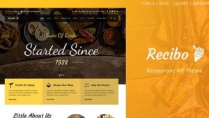 Recibo (v1.4.1) Restaurant / Food / Cook WordPress Theme