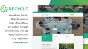 Recycle v1.9.1 Environmental & Green Business WordPress Theme