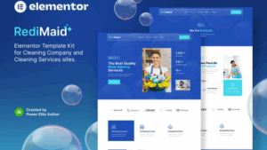Redimaid - Cleaning & Maid Service Agency Elementor Template Kit