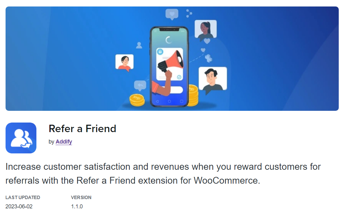 WooCommerce Refer a Friend v1.0.1 (Activated)