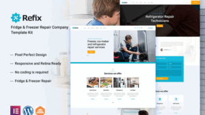 Refix - Appliance Repair Company Elementor Template Kit