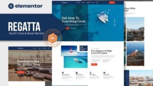Regatta - Yacht Club & Boat Rental Elementor Template Kit