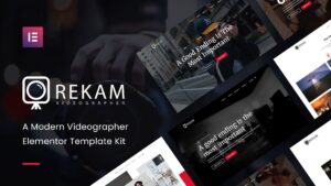 Rekam Kit - Modern Videographer Elementor Template Kit
