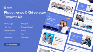 Relife Physiotherapy & Chiropractor Elementor Template Kit