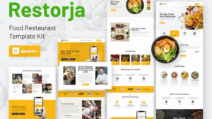 Restorja - Restaurant & Food Elementor Template Kit