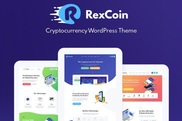 RexCoin (v1.2.6) A Multi-Purpose Cryptocurrency & Coin ICO WordPress Theme