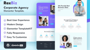 Rexbiz – Corporate Agency Elementor Template Kit