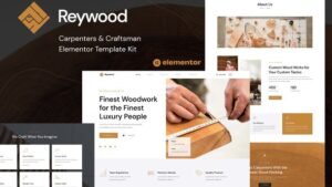 Reywood - Carpenter & Craftsman Elementor Template Kit