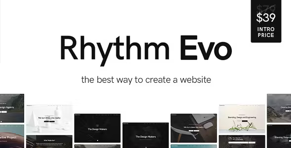 Rhythm (v1.0) 简洁极简单页和多页WordPress主题