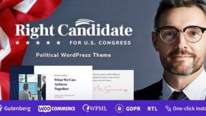 Right Candidate v1.1.4 Election Campaign and Political WordPress Theme