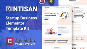 Rintisan - Startup Business Elementor Template Kit