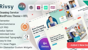 Rivsy (v2.0) Cleaning Services WordPress Theme