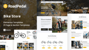 RoadPedal - Bicycle Store Elementor Template Kit