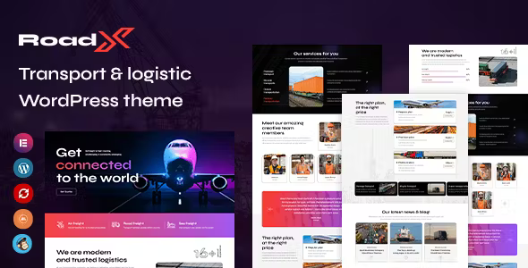 Roadx v1.0 Movers and Logistics Services WordPress Theme