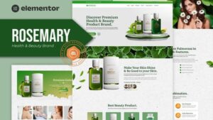 Rosemary - Health & Beauty Brand Elementor Template Kit