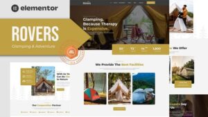 Rovers - Glamour Camping & Adventure Elementor Template Kit