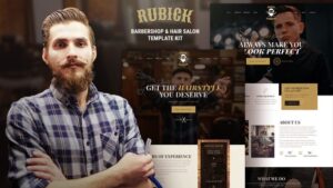 Rubick - Barbershop & Hair Salon Elementor Template Kit