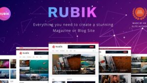 Rubik v2.9.1 A Perfect Theme for Blog Magazine Website