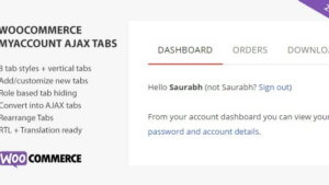 SS WooCommerce Myaccount Ajax Tabs v2.8.0