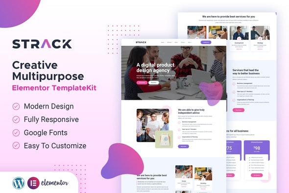 STRACK - Multipurpose Business - Elementor Template Kit