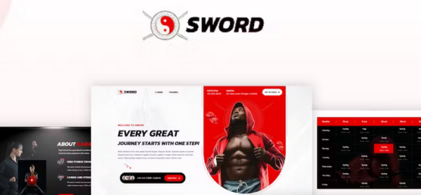 SWORD Mixed Boxing Martial Arts HTML Template May 04 2023