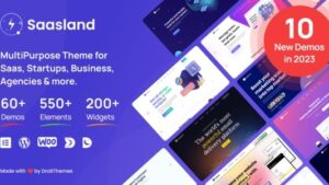 SaasLand (v3.7.0) MultiPurpose WordPress Theme for Saas & Startup [Activated]