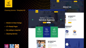 Safee - Cleaning Service Elementor Template Kit