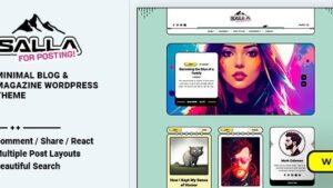 Salla (v.1.0.6) Blog & Magazine WordPress Theme