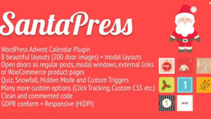 SantaPress v1.7.1 WordPress Advent Calendar Plugin & Quiz