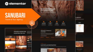 Sanubari - Travel & Tour Agency Elementor Template Kit