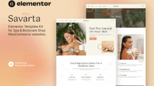 Savarta – Spa & Bodycare Shop Elementor Template Kit