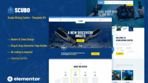 Scubo - Scuba Diving Centre Elementor Template Kit