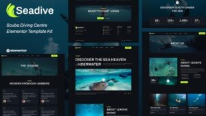 Seadive - Scuba Diving Centre Elementor Template Kit