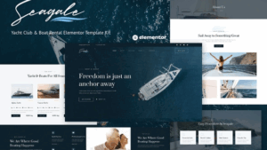 Seagale - Yacht Club & Boat Rental Elementor Template Kit