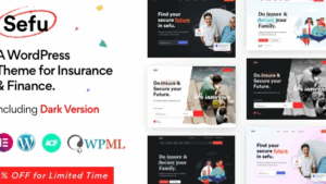 Sefu v0.1.6 Insurance & Finance WordPress Theme