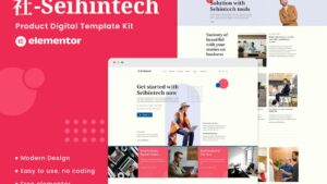 Seihintech - Digital Product Elementor Template Kit