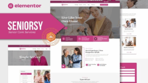 Seniorsy - Senior Care Services Elementor Template Kit