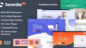Serenite (v1.0.5) Startup & SaaS WordPress Theme