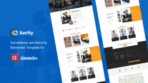 Serity - CCTV & Security Cameras Elementor Template Kit