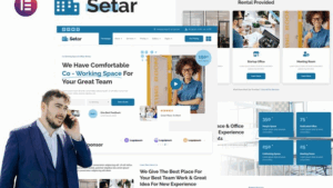 Setar - Coworking Space & Startup Office Elementor Template Kit